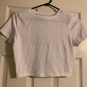 Wild fable white crop top